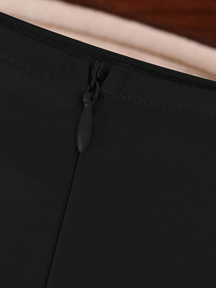 Elegant Satin A-line Long Skirts for Women High Quality Smooth Party Maxi Skirt with Pockets Y2K Lady Solid Women's Skirts