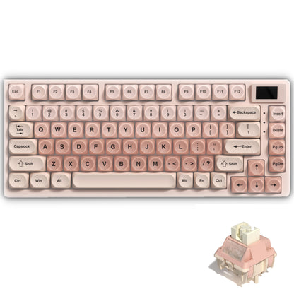 Teclado Gamer Mecânico Womier S-K80 75% com Display OLED Colorido Hot Swap Gasket Mount RGB Teclado Personalizado