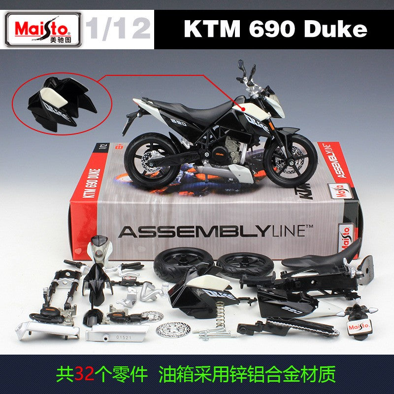 Maisto 1:12 BMW S1000RR HONDA CBR 600 RR 1000 RR KTM 690 Duke YAMAHA YZ450F Assemble DIY Motorcycle Bike Model Toy New In Box