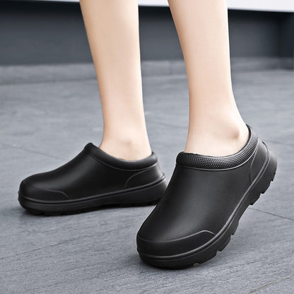 2025 New Style Men Women EVA Chef Shoes Non-slip Waterproof Oil-proof Shoes Comfortable Workers Slippers  Outdoor Fishing Shoes