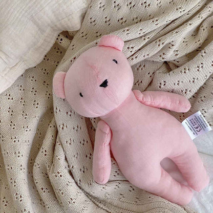 2024 New Little Bear Cloth Art Doll Cute and Creative Cloth Doll Doll Doll Adorable Baby Comfort Toy