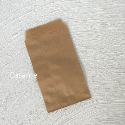 10/25/50 Pcs Small Sack Pouch Mini Dot Kraft Paper Bags Wedding Party Invitation Greeting Cards Paper Gift Bag Birthday