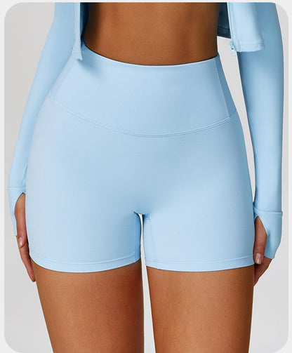 SWELTERING Gym Fitness Shorts Running Cycling Sports Shorts Breathable Workout Short Leggings High Waist Fitness Yoga Shorts