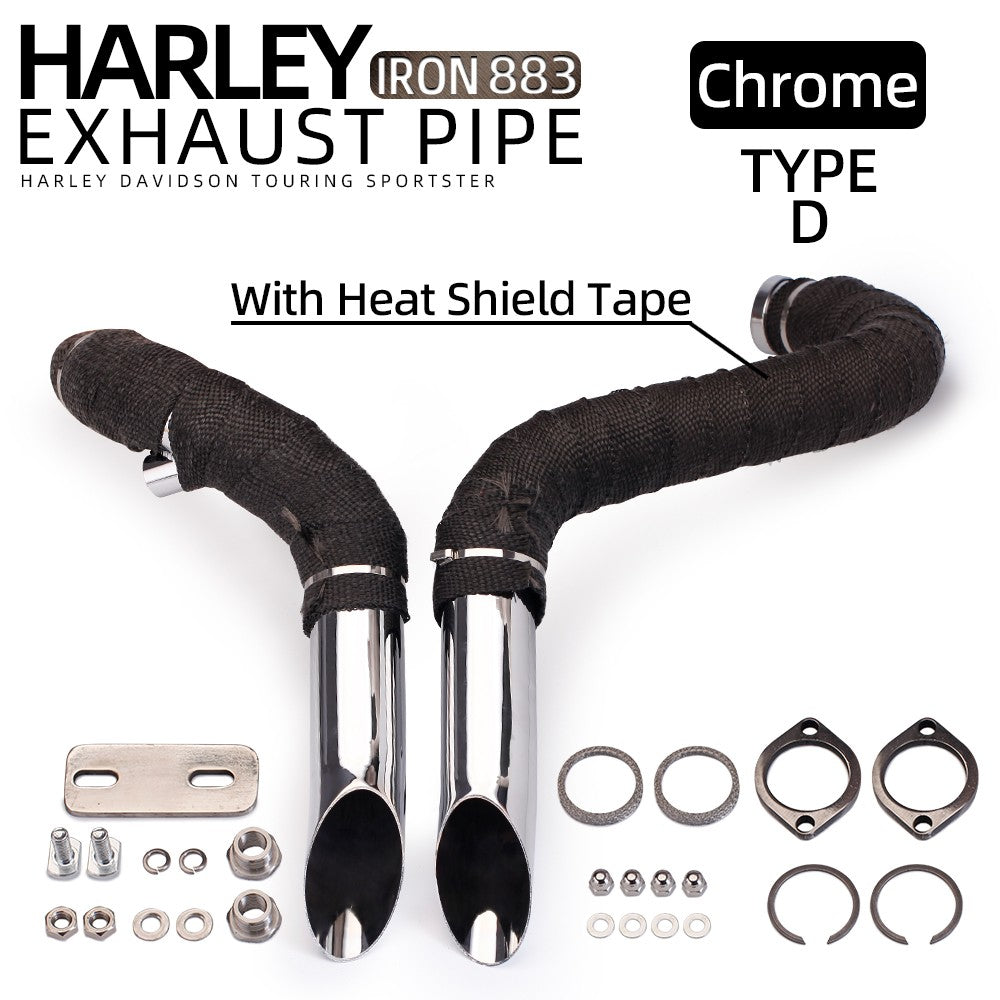 Motorcycle Exhaust Escape Sportster Motorcycle Exhaust XL883 Elbow Bike For Softail Sportster 883 1200