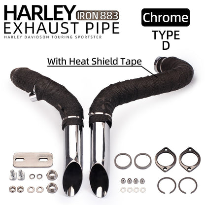 Motorcycle Exhaust Escape Sportster Motorcycle Exhaust XL883 Elbow Bike For Softail Sportster 883 1200