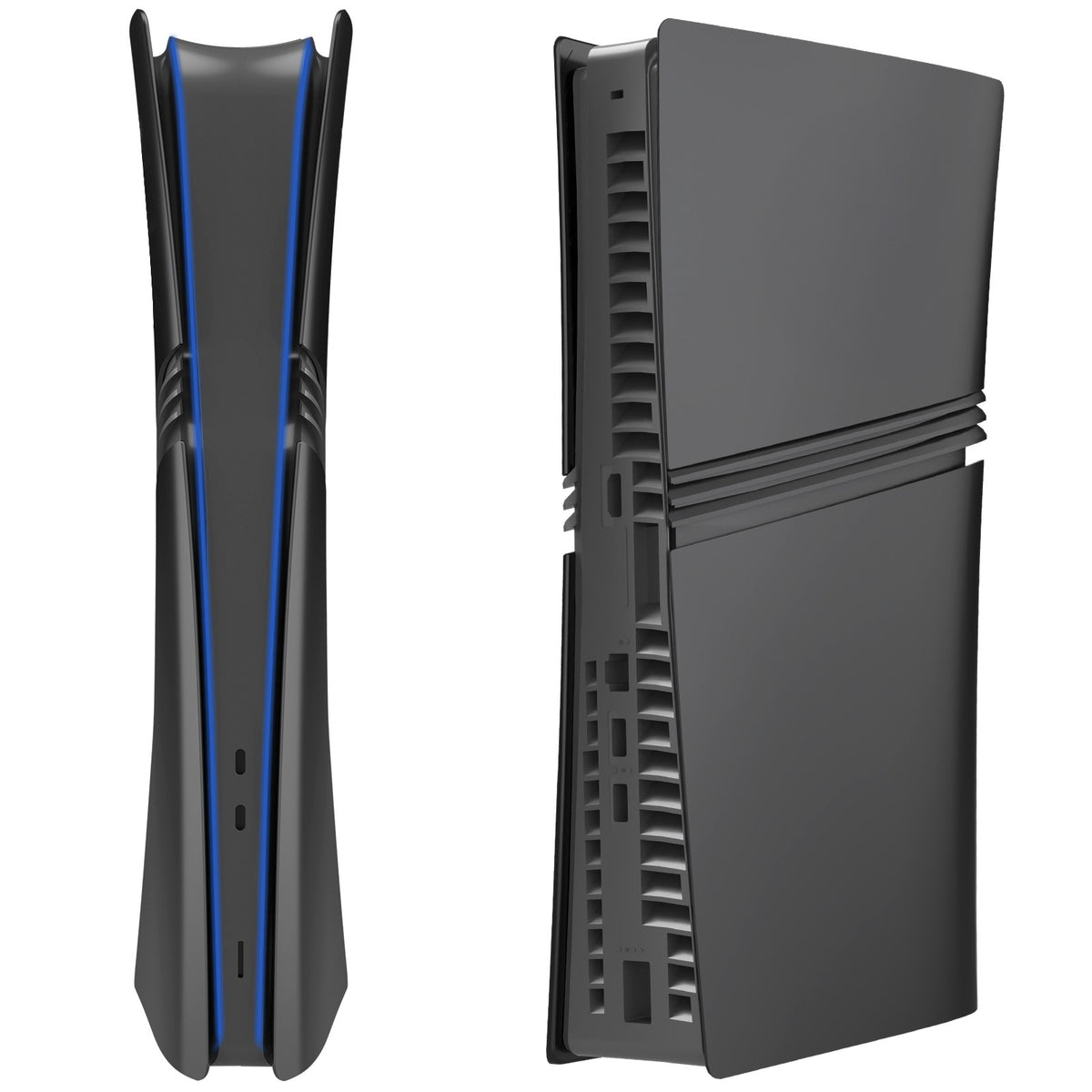 Faceplate for PS5 Pro, Front Cover Back Cover Face Plate with Cooling Vent, Dustproof ABS Case Replacement Plate