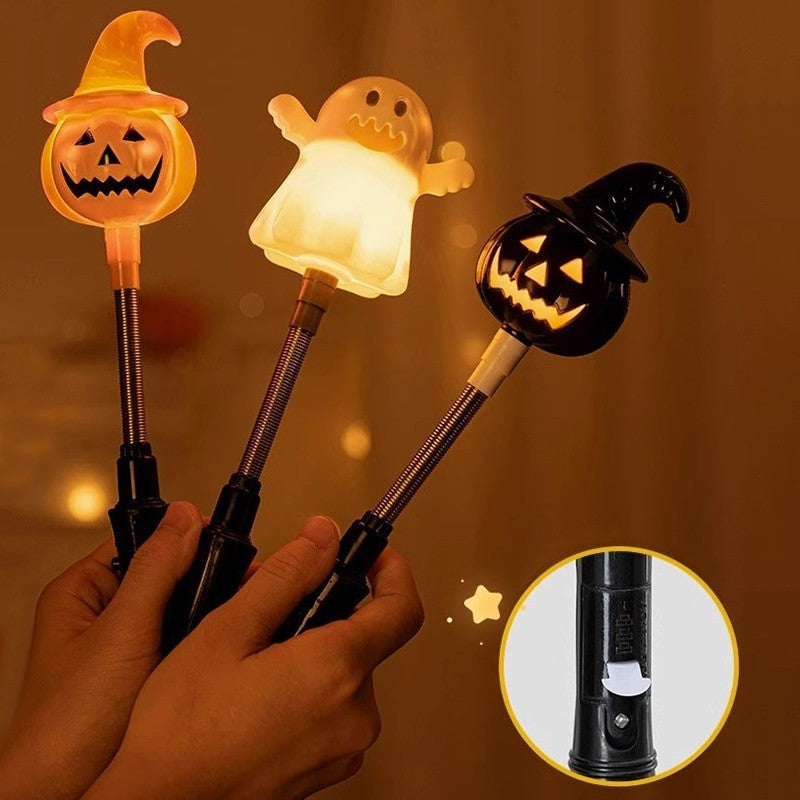 Halloween Pumpkin Hand Shaker Halloween Party Favor Gifts Halloween Glowing Hand Shaker Decor Mexico Day of The Dead Party Gifts