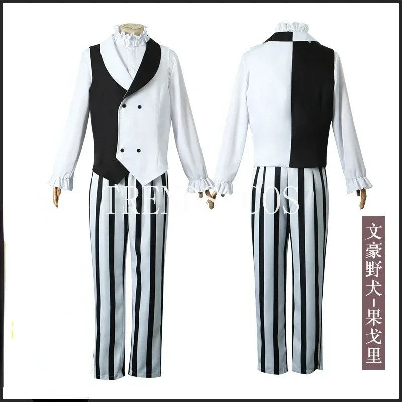 Nikolai Gogol Cosplay Costume Anime Bungou BSD Season 4 Nikolai Cosplay Cloak Cape Uniform Suit Wig