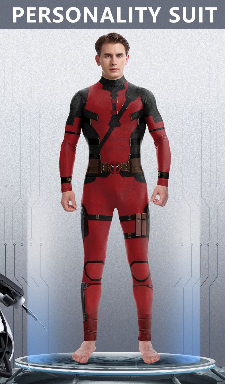 super-héros hommes film Deadpool Wolverine Cosplay Costumes Hallloween combinaison Performance fête Zentai body
