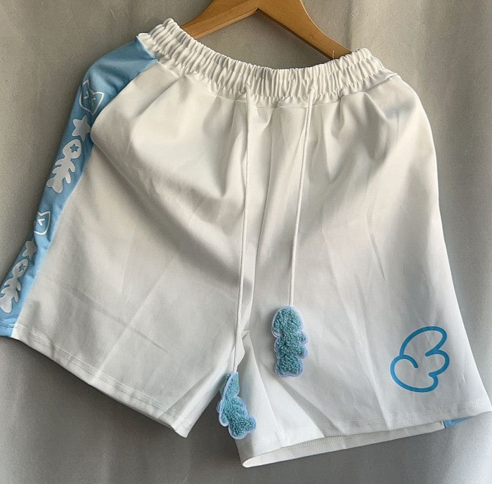 Shorts for Women's Kawaii Women Clothing Japanese Summer Short Pant Print Drawstring  Casual Y2k Pantalones 2025 Fashion Bottoms