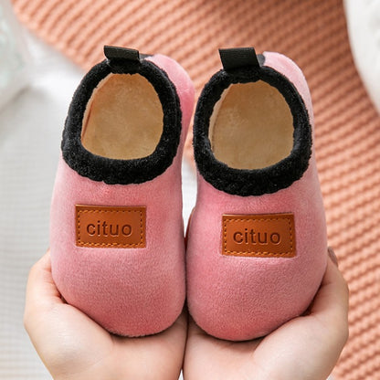 Winter Warm Baby Slippers Toddler Plush Floor Sock Shoes Boys Girl Children Soft Anti-slip Walking Shoes Indoor Home Kids Shoes