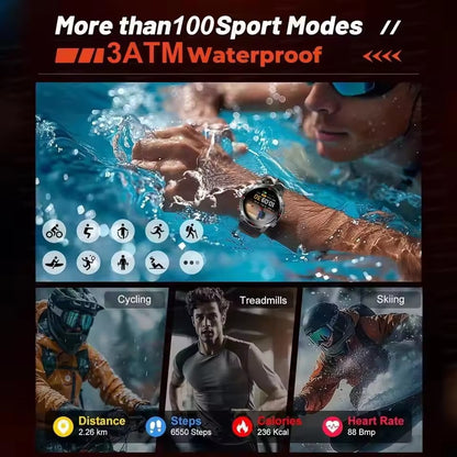 2025 Novo Smartwatch Profissional GPS Esportivo ao Ar Livre Corrida Rastreamento GPS Natação Bússola Altímetro 3ATM Pulseiras Esportivas Masculino