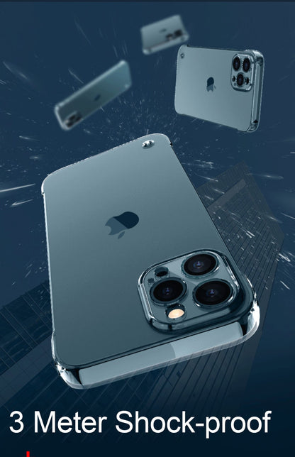 Capa Transparente de Luxo Sem Borda para iPhone 17 Air 16 15 14 13 12 11 Pro Max Plus Mini Capa Rígida de PC à Prova de Choque Transparente