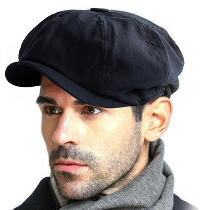 Men Retro Beret British Hat Wool Blend Vintage Herringbone Tweed Men Casual Newsboy Hat Flat Cap British Style Newsboy Cap 2026