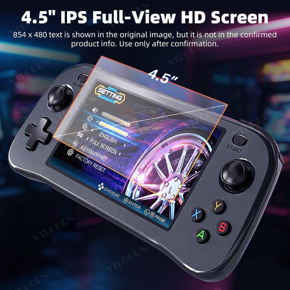 SF3100 Retro Handheld Game Console 4.5" IPS FHD Screen Portable Game Player Built-in 21000+Free Games for PS1 MAME Emulators