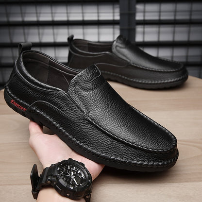 High Quality Leather Men Casual Shoes Breathable Mens Loafers Italian Luxury Brand Formal Mens Dress Shoes Slip-on Driving Shoes