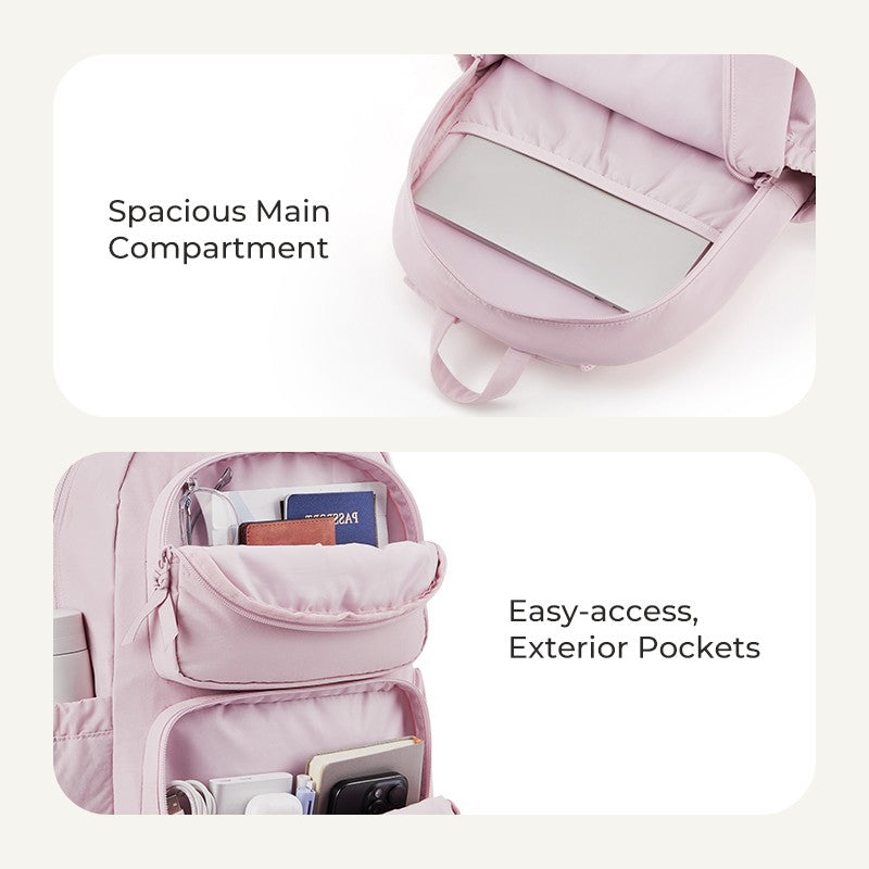 BAGSMART Laptop Backpack Large Capacity Women Casual Travel Bag College School Backpack For Boys Girls