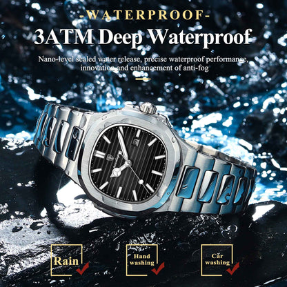 POEDAGAR Elegant Women's Quartz Watches Waterproof Luminous Date Ladies Wristwatch Stainless Steel Fashion Watch For Woman Reloj