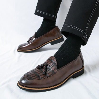 Big Size 47 Business Oxford Shoes Wedding Party Men Dress Shoes Breathable Leather Casual Men's Shoes British Style Loafers