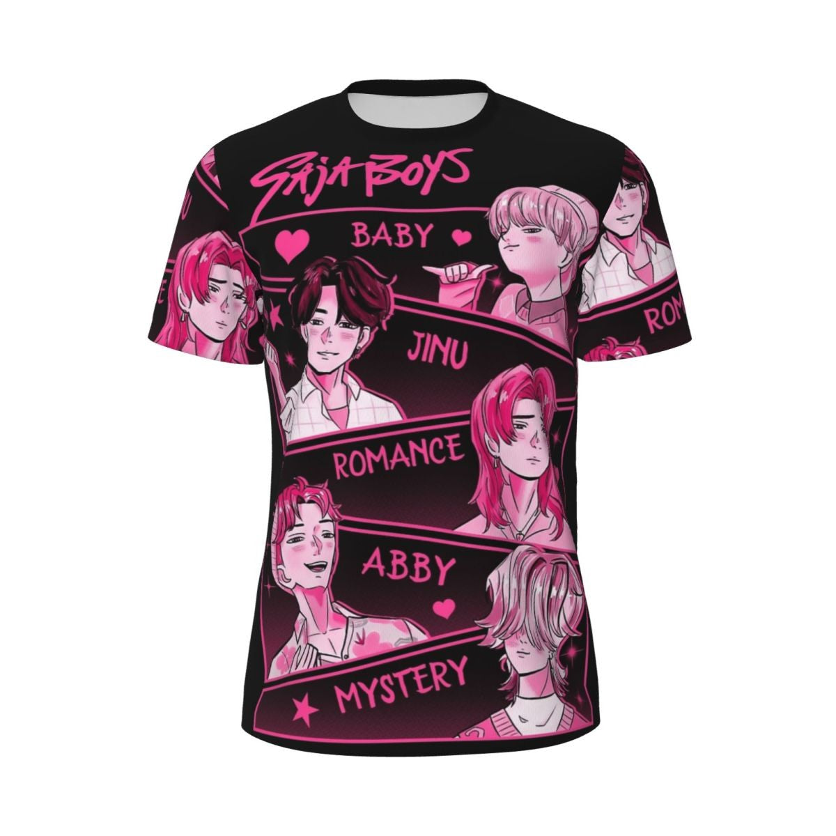 New Women's KPop Demon Hunters Graphic T-Shirt Korean Trendy Streetwear Top with Cartoon Character Prints Summer Fashion Top