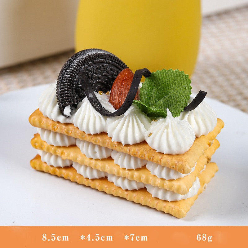 1PC Artificial Kitchen Cakes Dessert Fake Food Decoration Photography  Food Simulation Cake Model Tea Table Decoration FCYY-002