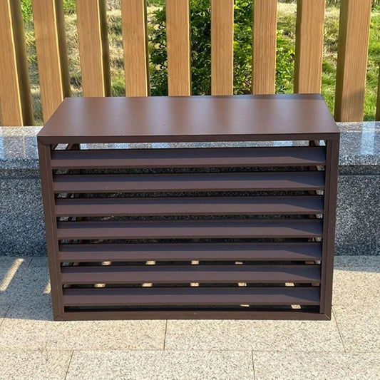 Mini split ac cover for outside unit brown durable weatherproof outdoor condenser cover kit with UV protection and waterproof f