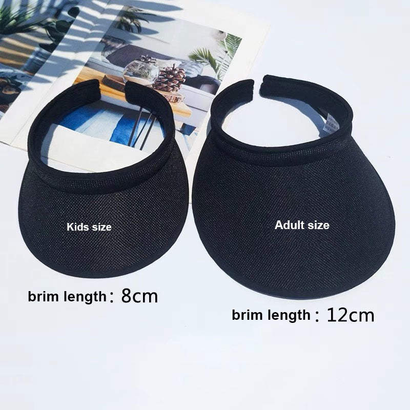Fashion Summer Empty Top Sun Hat Women's Casual Adjustable Sun Visor Caps Girls Boy Outdoor Sea Beach Trip Cap Casquette