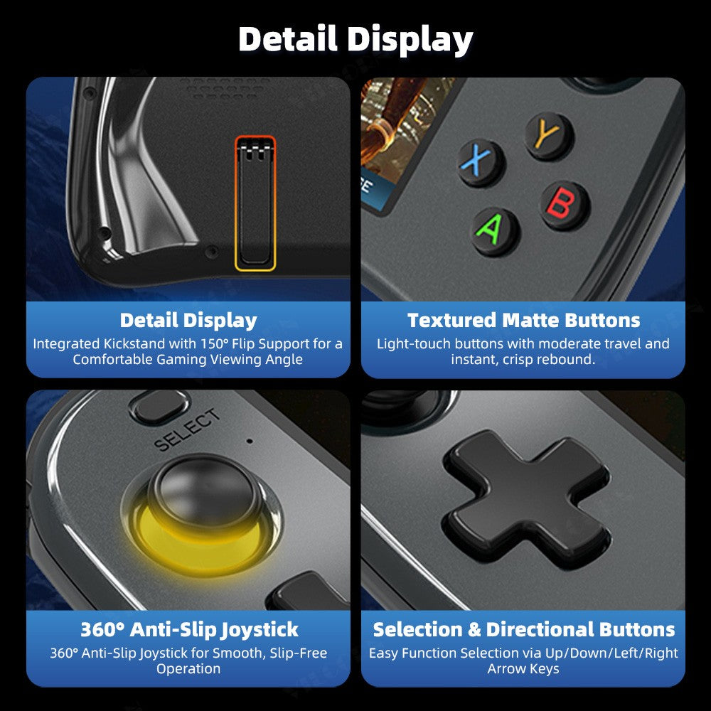 SF3100 Retro Handheld Game Console 4.5" IPS FHD Screen Portable Game Player Built-in 21000+Free Games for PS1 MAME Emulators
