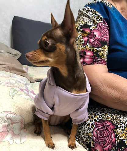 Moletons Sólidos para Cães Roupas para Pets Pequenos Casacos Jaquetas Moletom para Chihuahua Fantasia de Gato Roupinhas de Algodão para Pets