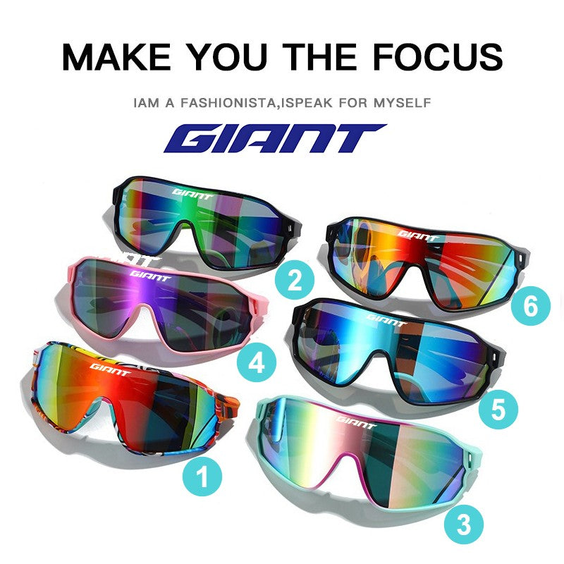 Óculos de Ciclismo Top Seller GIANT UV400 Anti-embaciamento Lentes REVO Nitidez HD Certificação CE/ANSI Design Cateye Bicicleta de Montanha/Estrada para homem e mulher