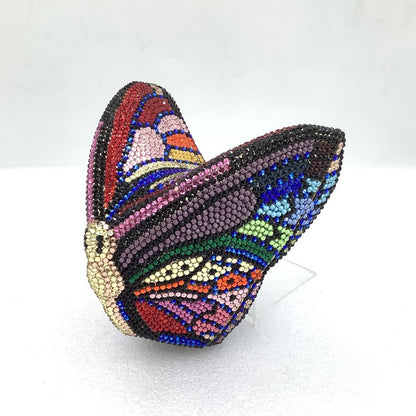 Women Butterfly Gems Evening Minaudiere Clutch Bags Women Crystals Purses and Handbags Bridal Wedding Purse Luxury Clutch Bag