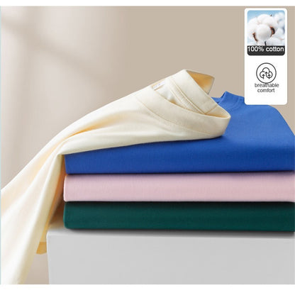 Top Grade 100% Mecerized Cotton New Summer Brand Tops Round Neck Plain t Shirt For Men Short Sleeve Casual Fashion Men Clothing