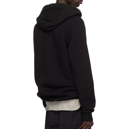 High Street Men's Long Hooded Sweatshirt Black Spring and Autumn New Style Unisex Printed Long Sleeved Pullover Hoodie