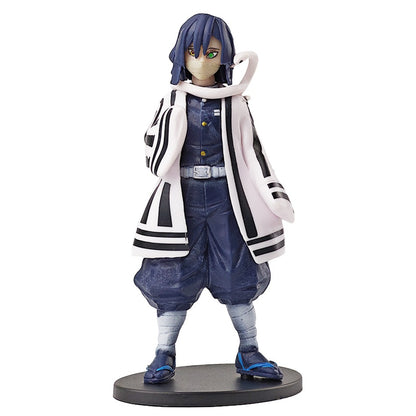 Boneco de Ação do Anime Demon Slayer - Kamado Tanjirou com Agatsuma Zenitsu e Nezuko PVC Modelo Brinquedos Kimetsu No Yaiba Guerreiros