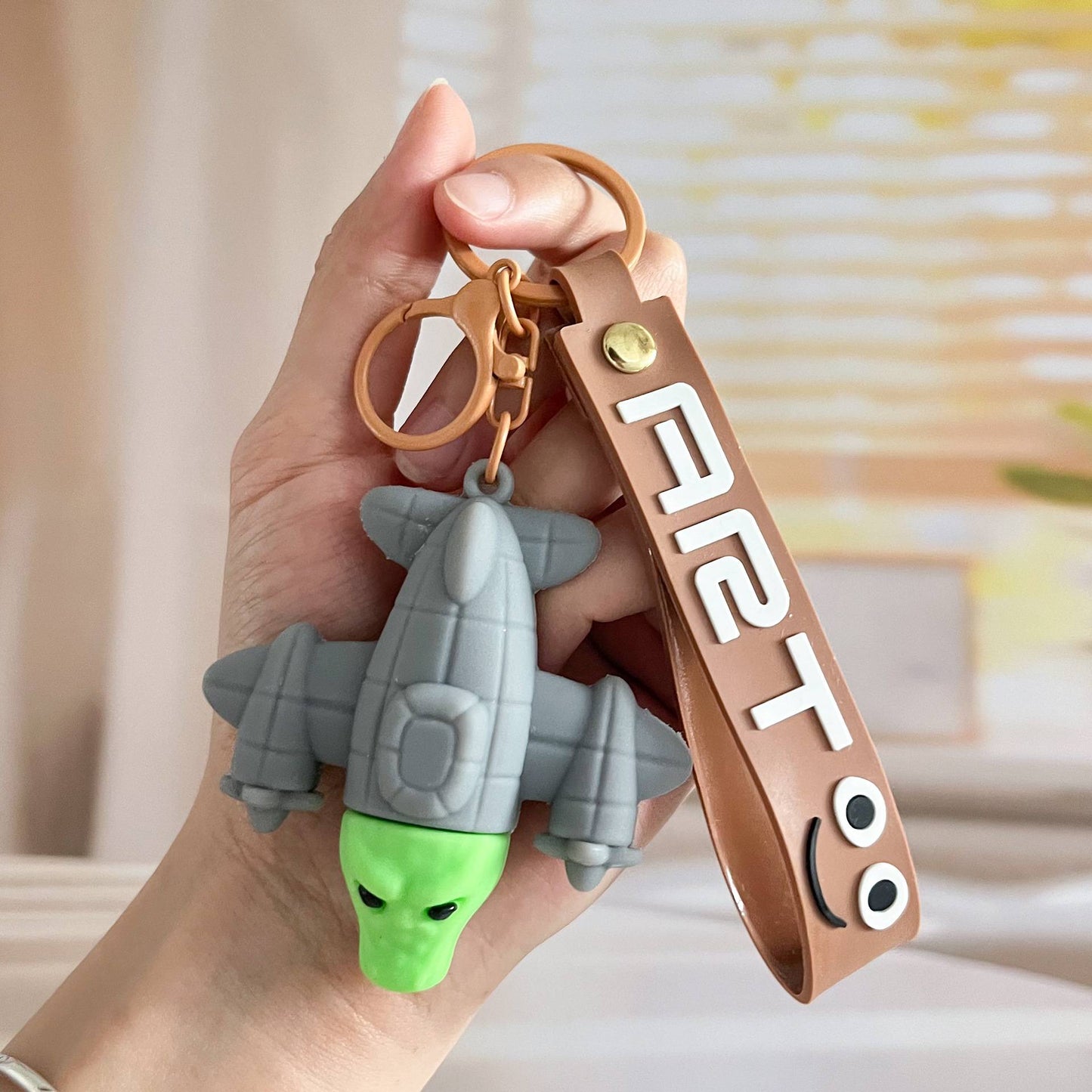 Italian Brainrot Keychain Accessories, Tungtungsahur Whimsical Abstract Mirage Creature Designs Bag Charm