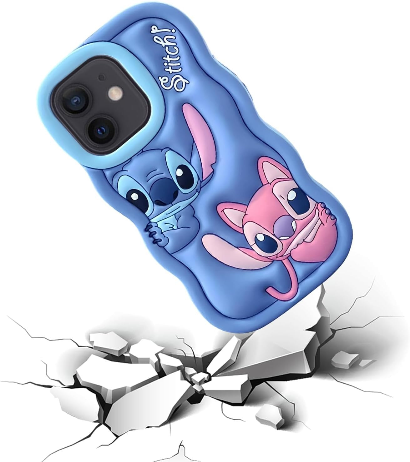 Capa de Silicone Macia com Ponto de Onda para iPhone 16 15 14 13 12 11 Pro Plus mini Max Xs XR 6 7 8 SE