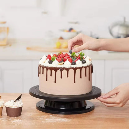 Bandeja Giratória para Bolo de 11 Polegadas Ferramenta de Cozimento DIY Suporte Rotativo para Decoração de Bolos Acessórios de Cozinha de Plástico Mesa Giratória para Pintura