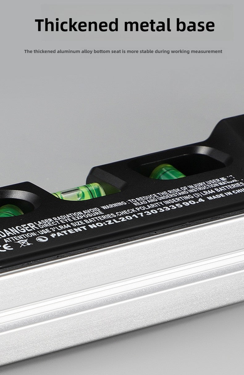 Kit Profissional de Nível a Laser - Linha Cruzada Infravermelha e Ângulo Reto Resistente a Impactos - Ferramenta de Nivelamento de Alta Precisão com Trena