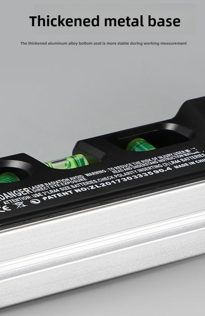 Kit Profissional de Nível a Laser - Linha Cruzada Infravermelha e Ângulo Reto Resistente a Impactos - Ferramenta de Nivelamento de Alta Precisão com Trena