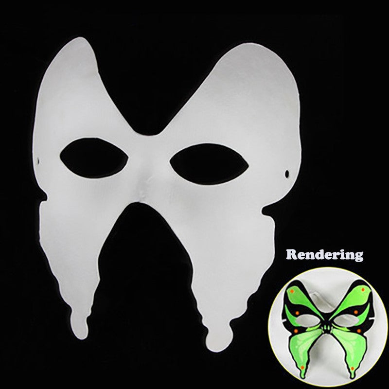 Costume Party Mask 12 Styles Party Mask Decoration White Paper Mask Paper Masquerade Party Accessory For Decoration Draw
