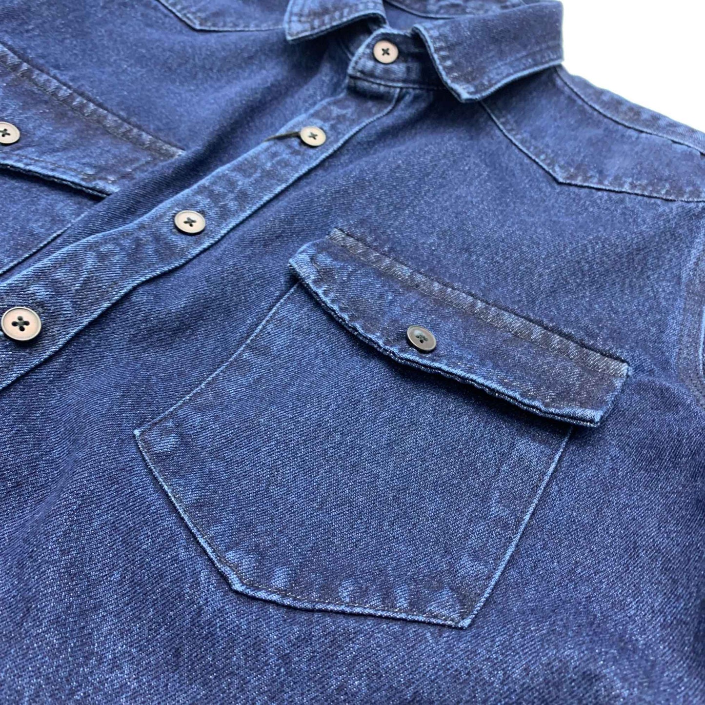 Heavy cargo denim shirt men May Khaki autumn do old retro loose casual plus size shirt coat