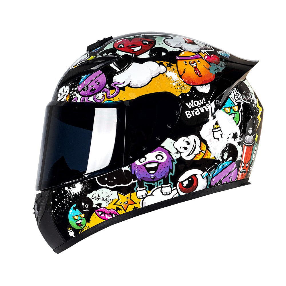 Capacete de motocicleta DOT retro cruise Motocross capacete facial completo masculino e feminino capacete para todas as estações capacete de pilotagem Casco Capacete