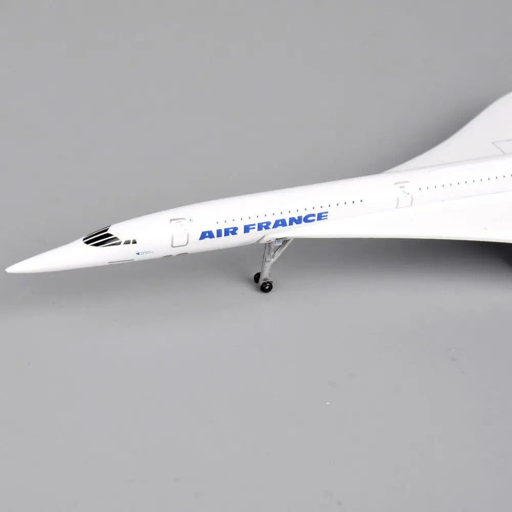 Aviões na Escala 1:400 França 1976-2003 Miniaturas de Aeronaves de Metal Fundido Brancas de Presente Brinquedos de Avião