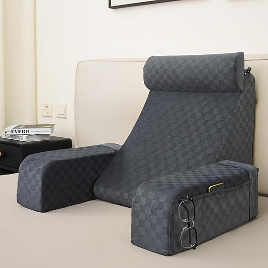 Home Bed Reading Pillow Cushion Adjustable Adult Headrest Pillow Perfect for Watching TV Reading Gaming or Resting Decoration ??