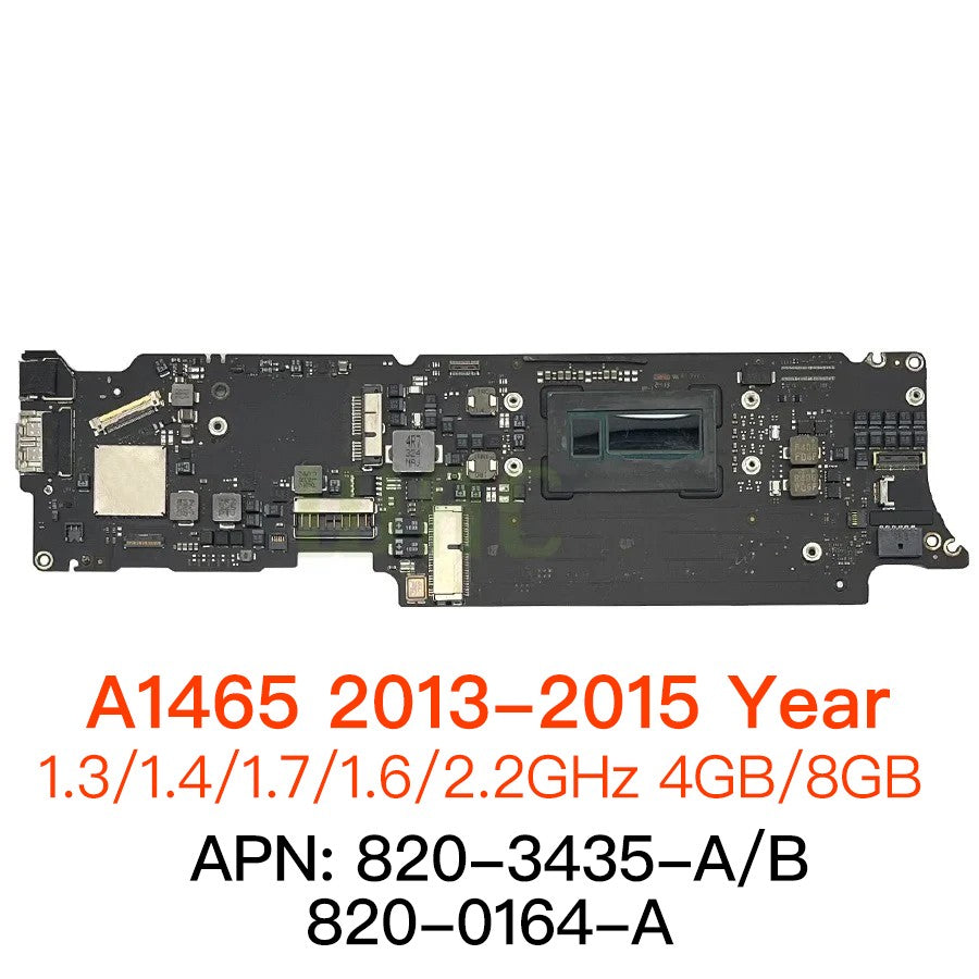 Placa-mãe Original A1465 para MacBook Air 11" A1465 A1370 Logic Board 820-3435-A 820-00164-A Anos 2010 2011 2012 2013 2014 2015
