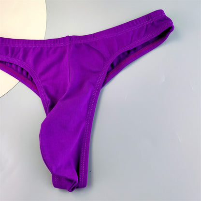 NEW 2025 Big Men Sexy Thongs Cotton Underwear Plus Size Male Convex Pouch G-string Briefs M/L/XL/XXL/XXXL