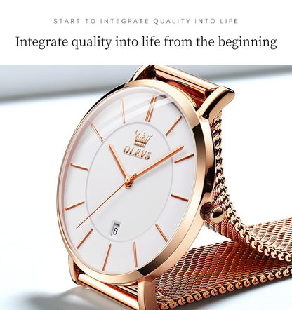 OLEVS Woman Watch 5869 Elegant Fashion Quartz Wristwatch Waterproof Date Watches For Woman Set Bracelet Watch Box Gifts Original