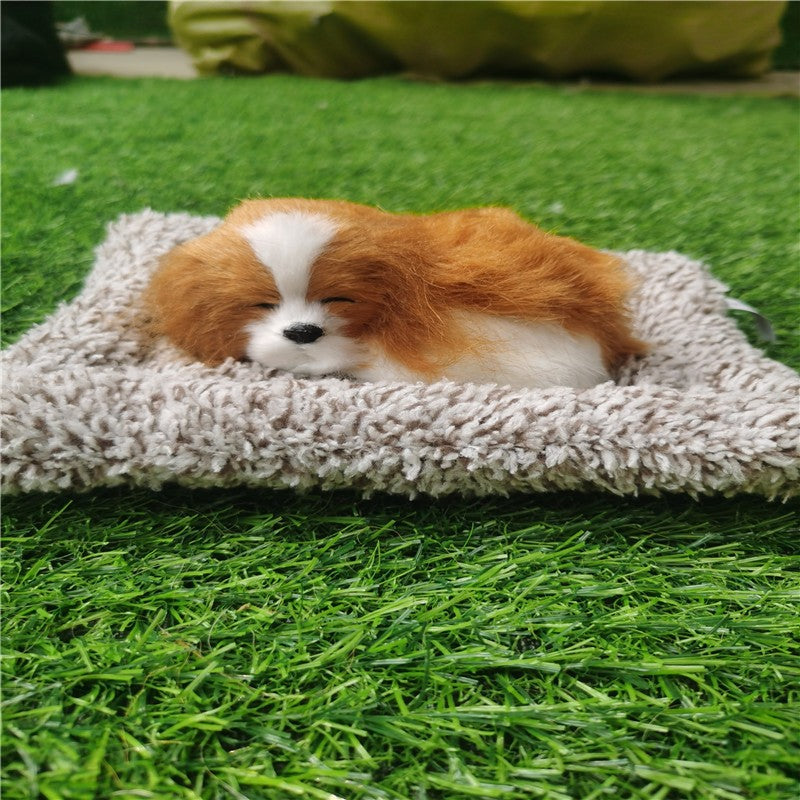 Car Ornaments Cute Simulation Sleeping Cats Decoration Automobiles Lovely Plush Kittens Doll Toy Children Gifts Auto Accessories