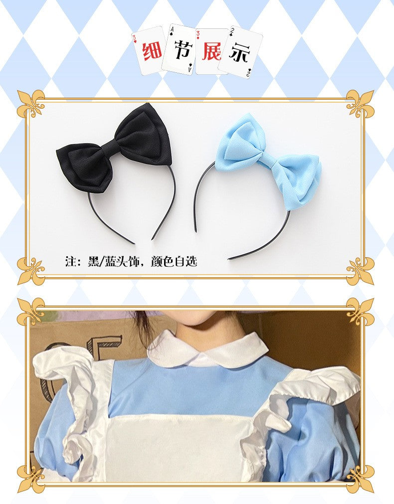 Lolita Dress Maid Apron Fantasia Halloween Carnival Party Costume for Women Masquerade Party Alice In Wonderland Cosplay Costume