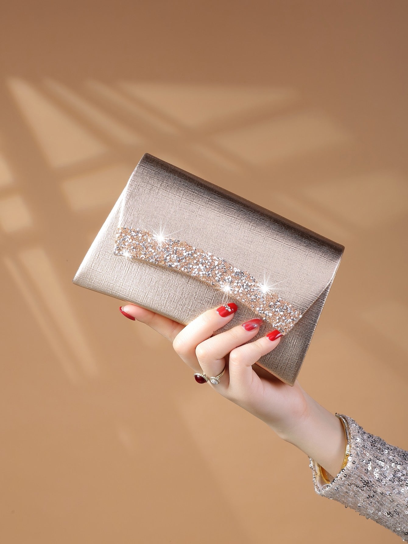 Glamorous, Elegant, Exquisite, Quiet Luxury Sequin, Stylish, Luxury, Shiny  Glitter Clutch Bag For Evening Party Evening Bag